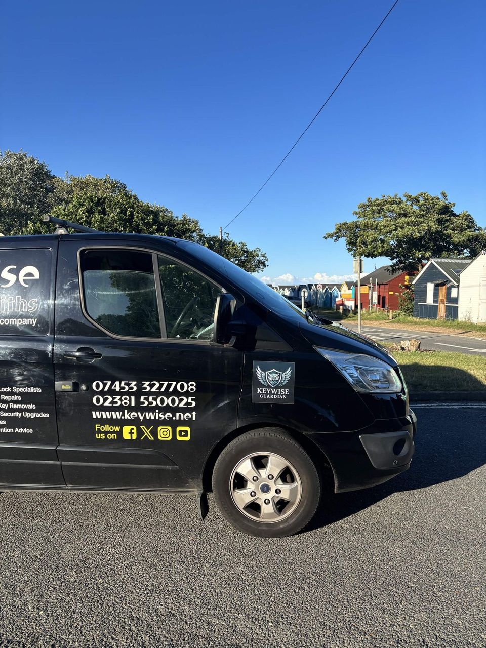 Real photo of the Keywise locksmith van in Calshot, Bugsy & van, Calshot