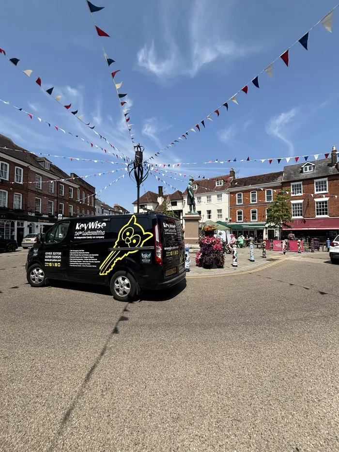 Real photo of the Keywise locksmith van in Romsey (SO51), Bugsy & van, Romsey 2