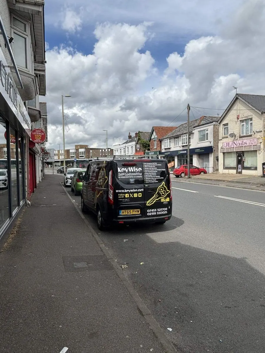 Keywise locksmith van in Totton, near Southampton