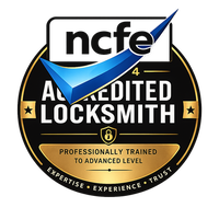 NCFE Level 4 accredited locksmith badge