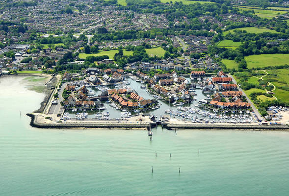 An arial photo of the beautiful waterside
