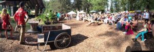 A picture of an event happening in the new forest