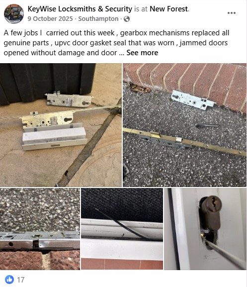 Keywise, a local locksmith covering Southampton, the Waterside and the New Forest